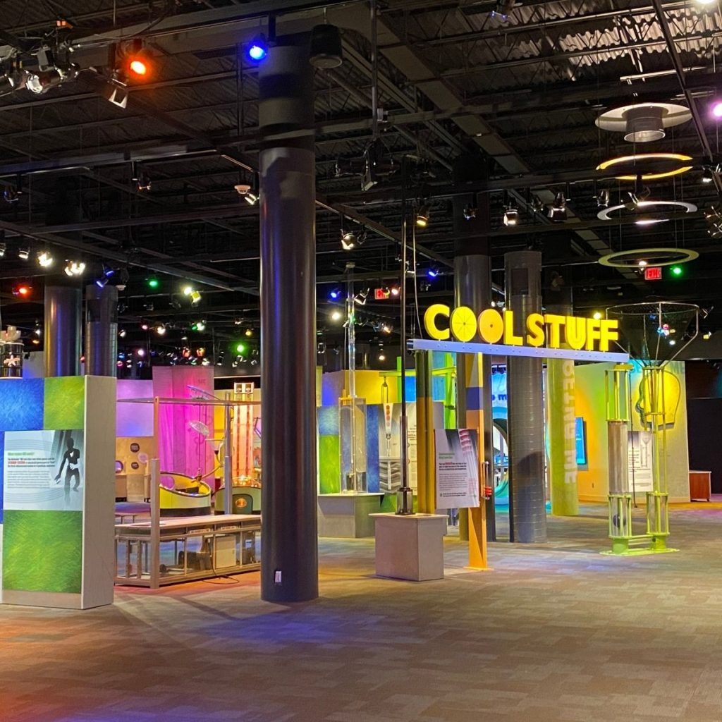 The inside of the science museum in Charlotte, NC.