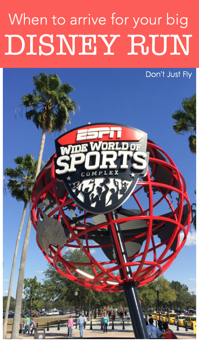 The ESPN Wide World of Sports Complex, a big red globe with palm trees in the back.