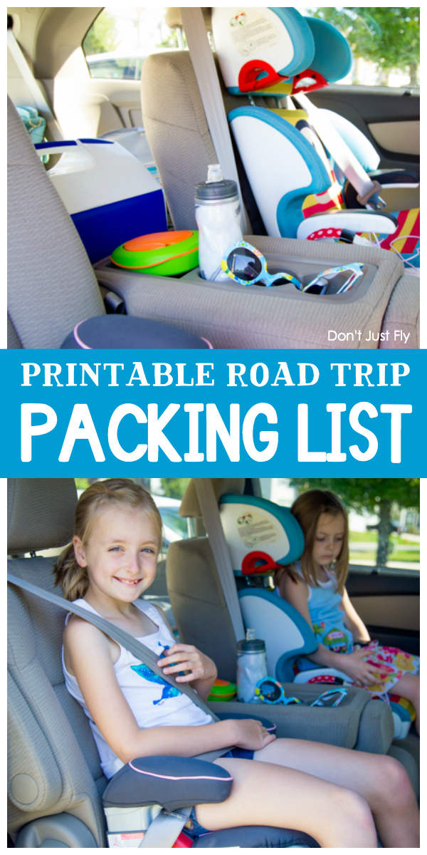 car road trip packing list