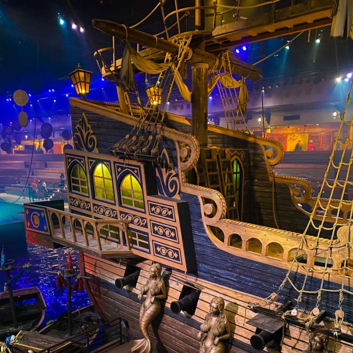 The pirate set for the Pirate's Voyage Dinner Show.