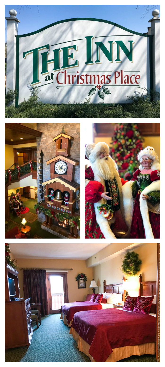 A photo collage shows several views of The Inn at Christmas Place
