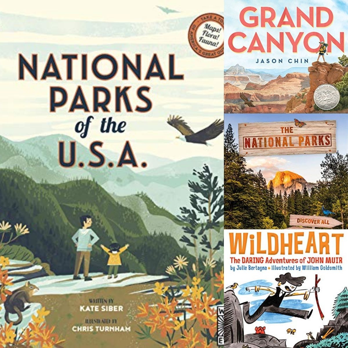 Little Park Ranger National Parks Map of the U.S.A. Geography