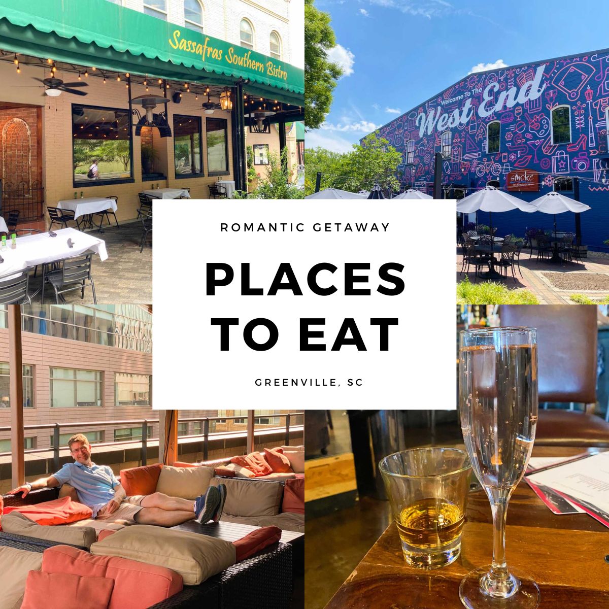 A photo collage of some of the best places to eat.