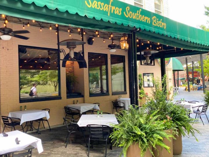 The front of Sassafras Southern Bistro.