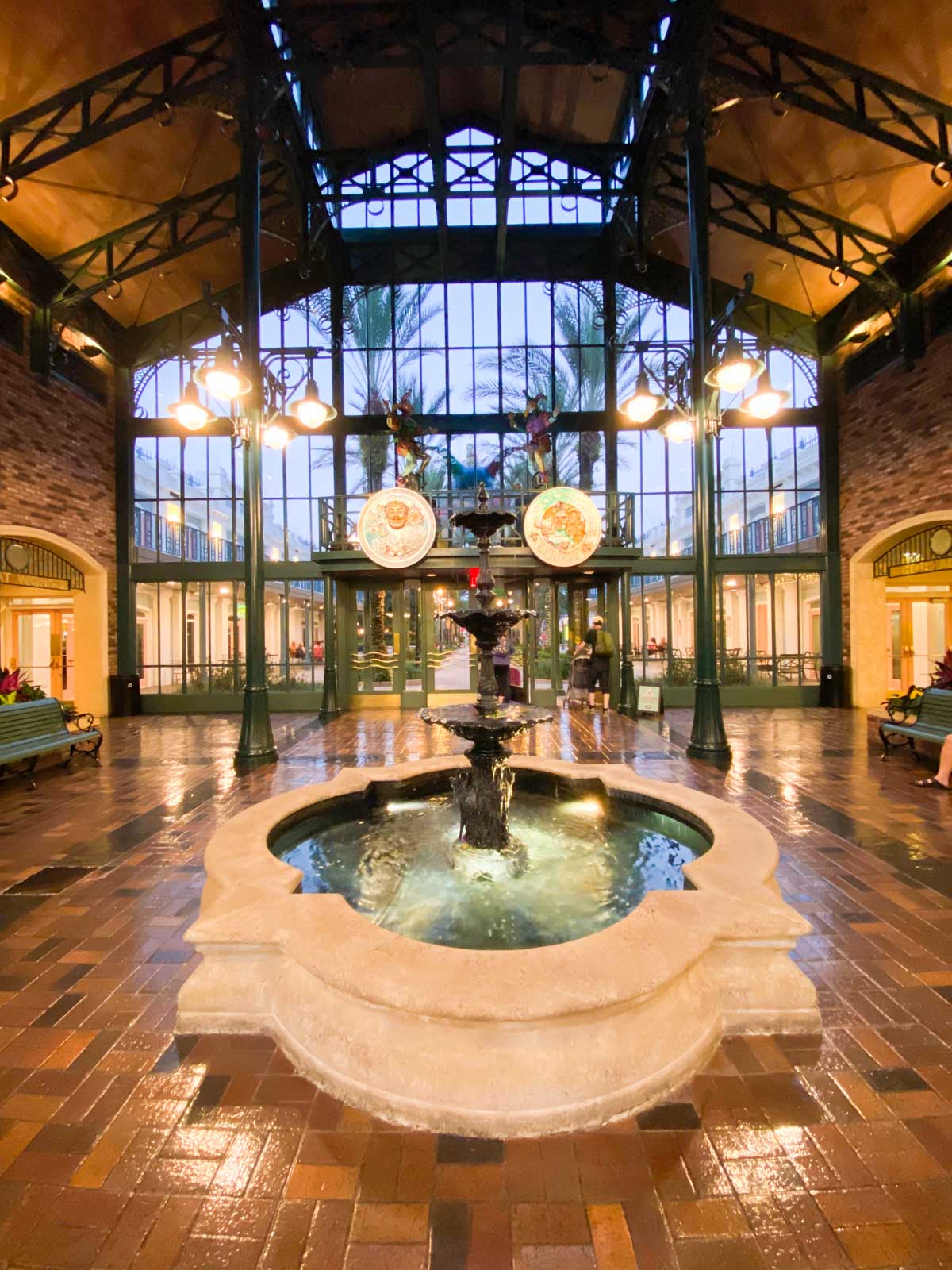 The lobby of the French Quarter resort.