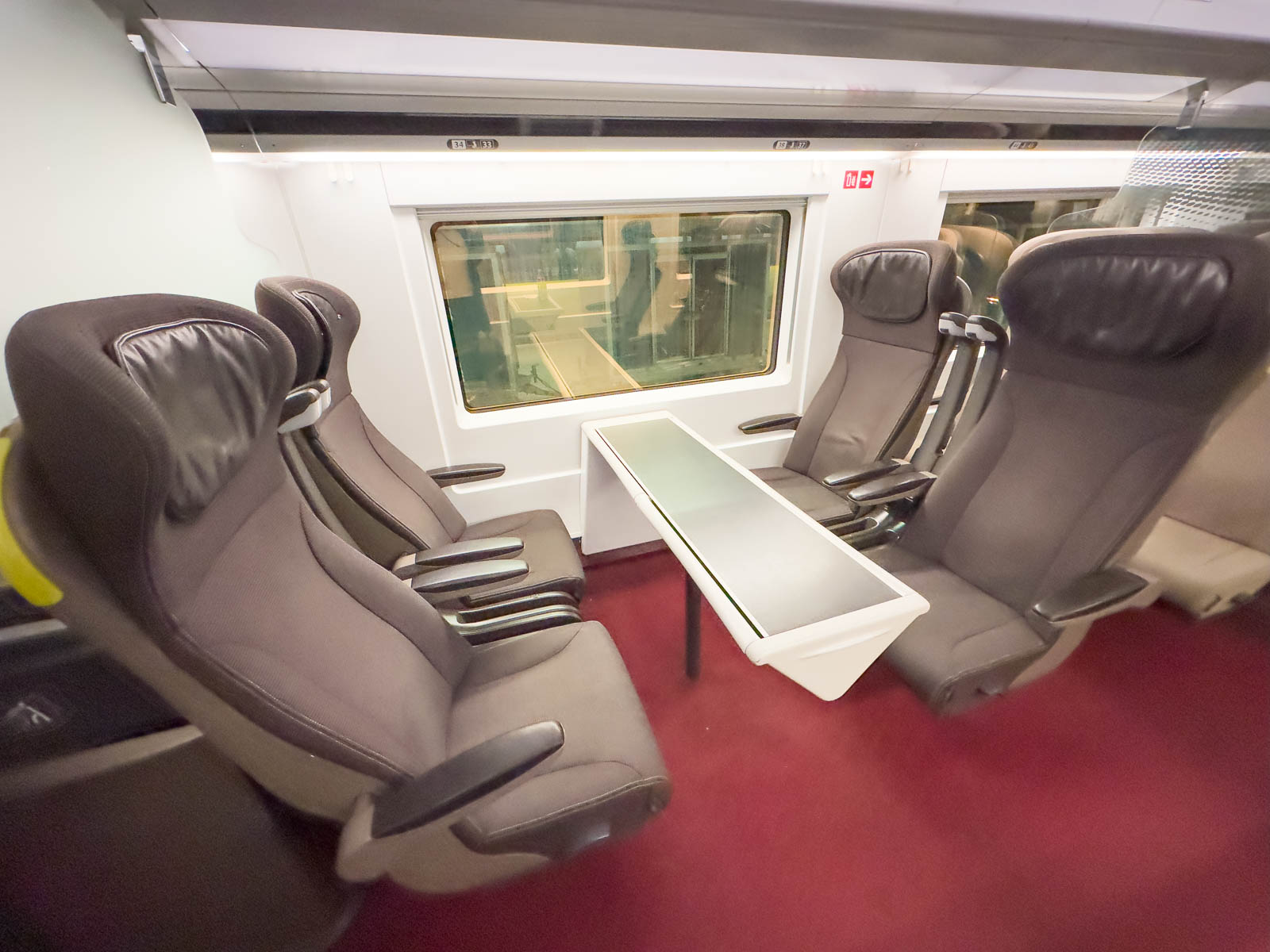 Standard Premier Seats on the Eurostar Train from London to Paris
