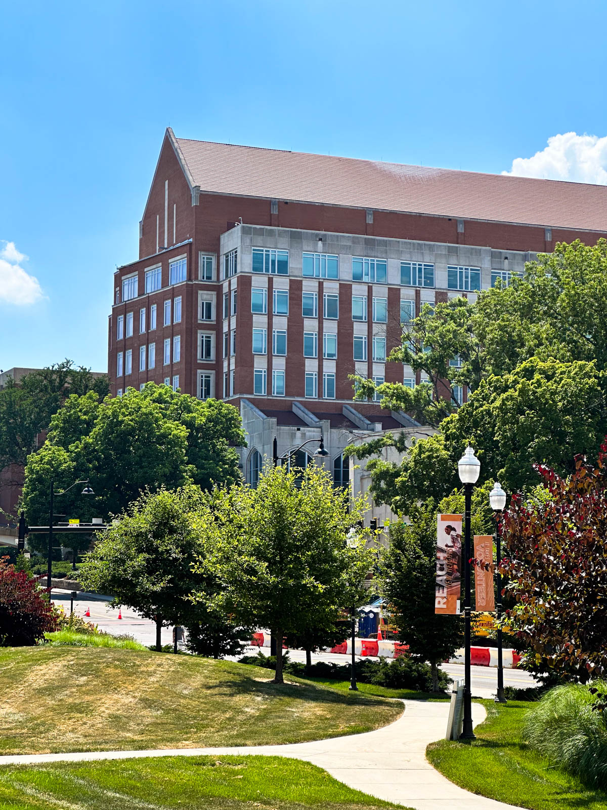 A large building on campus.