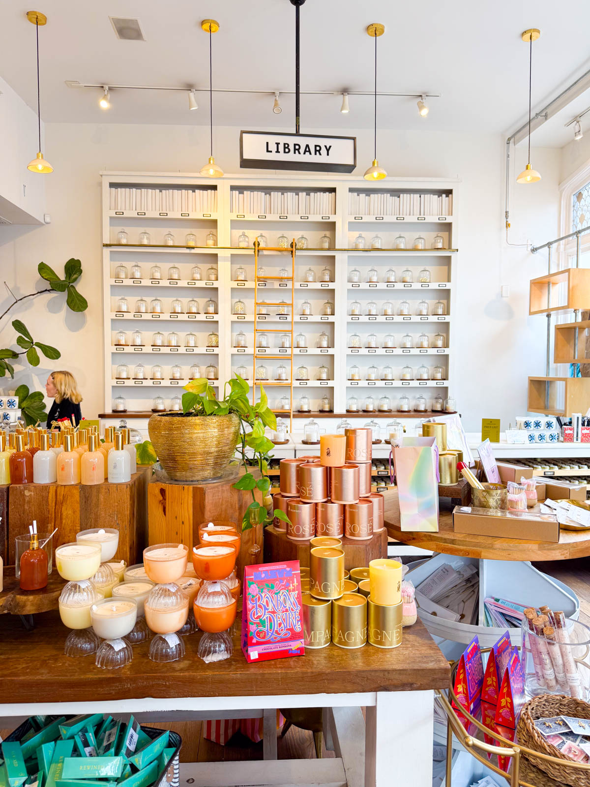 The inside of the candle shop on King Street.