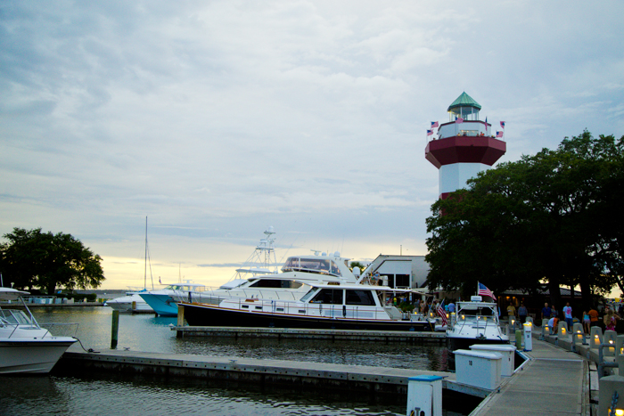 A boat in the harbor at Hilton Head Island.