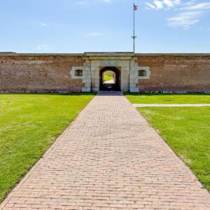 The entrance to the fort in Sullivan's Island.