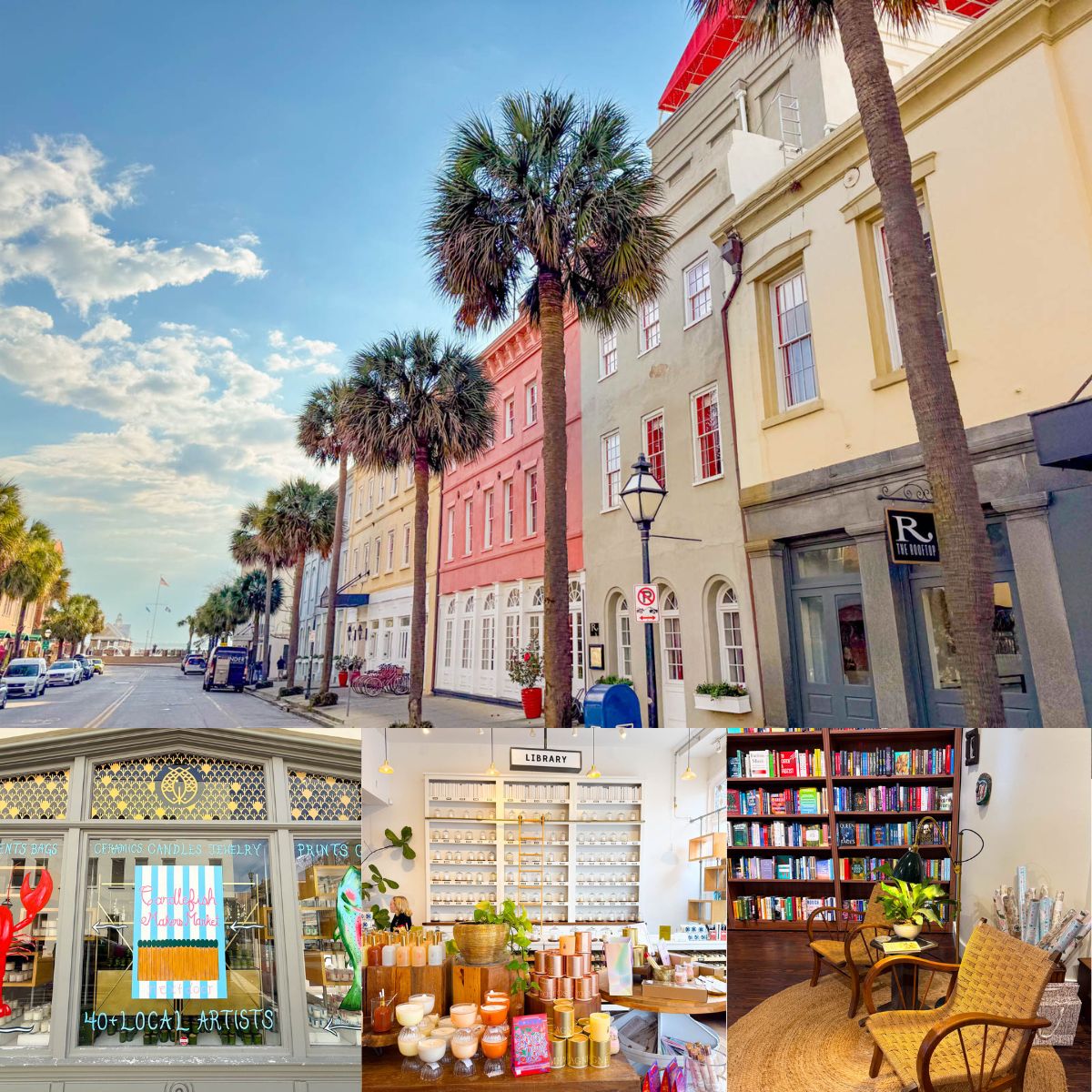 The photo collage shows King Street next to 3 shop photos